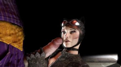 Joker Takes Batman's Cock in His Mouth While He Sucks on the Detective's Dick