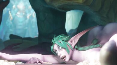 Night Elf Tyrande's Explosive Orgasmic Expulsion