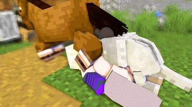 Cumming to the Rescue: Melina and Her Furry Friend's Wild Sex Adventure