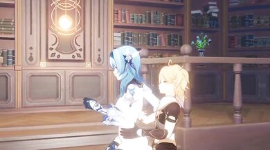 Eula and Aether's Steamy Sex Session