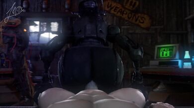 Dick Driven Deep into Virgin Slit by the Robotic Ass of AdrianDustRed