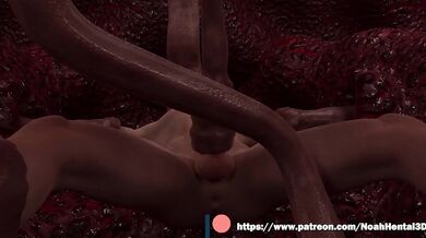 Tentacle Milking 4 Third Person Perspective with Sound Effects