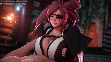 Horny Baiken's Wild Fuckfest
