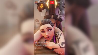 Reyna Riding the Phoenix's Railings in a Steamy Session of Debauchery