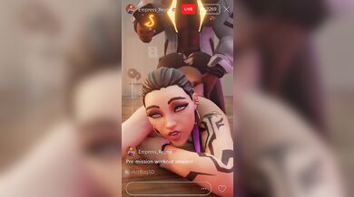 Reyna Riding the Phoenix's Railings in a Steamy Session of Debauchery