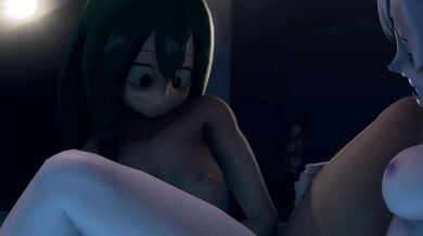 Mina and Tsuyu Get It On With Each Other [GreatM8][1080P]