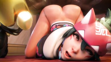 4K Ultra HD Kiriko and Doomfist Banging in Queef City