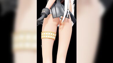 Shimakaze and Amatsukaze's Futanari Beach Party with Big Dick Crabs [HD MMD Porn]