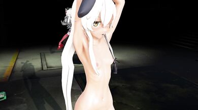 Shimakaze and Amatsukaze's Futanari Beach Party with Big Dick Crabs [HD MMD Porn]