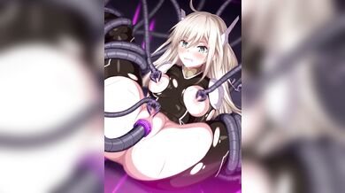 Slutty Tentacles Penetrate Nerdy Schoolgirl, Filling Her with Hot Neet Cream!