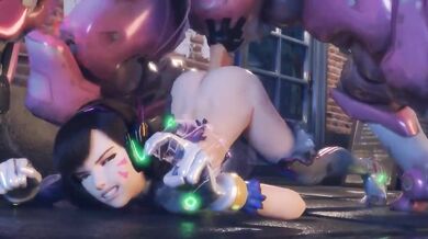 Deepthroat D.Va and Sombra's Anal Invasion Level 3 - Taken by Toaster in the Butt