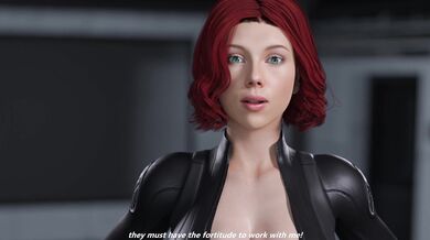 Unleashed Lust: Black Widow's Kinky Interview Process [4K]