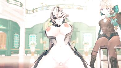 Strap-on Anal Adventure with Anna Anon and Arlecchino Thighjob Koro22