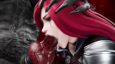 Lustful Lycanthrope Lovesick for Katarina's Luscious Love Holes [Rekin3DxNOWM]