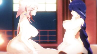Yae's and Raiden's Hot Night of Passion in the Morning