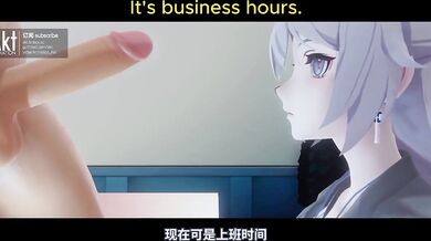 Busty Secretary Bronya Runs Wild in the Office [Compilation]