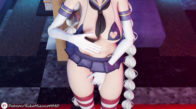 Awesome Anime Ass - Kinky Cosplay Cutie Sucking and Fucking in MMD Hentai Parody!