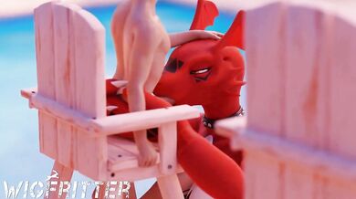 Lifeguard Gets Fucked by Guilmon - Wigfritter