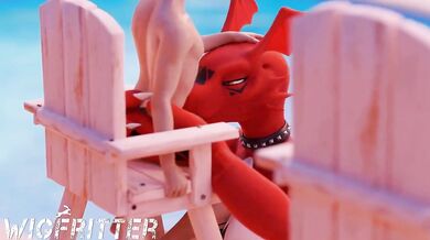 Lifeguard Gets Fucked by Guilmon - Wigfritter