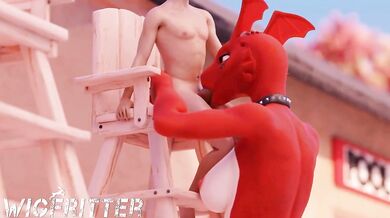 Lifeguard Gets Fucked by Guilmon - Wigfritter