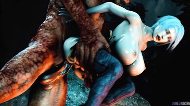 Red-Hot Battle between Ivy Valentine and the Inferno Beast!