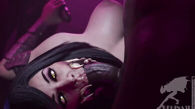 Mileena's Black Cock Worship