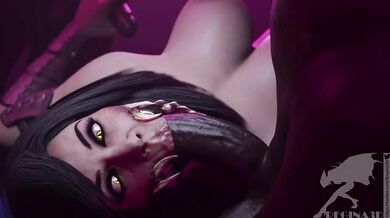 Mileena's Black Cock Worship