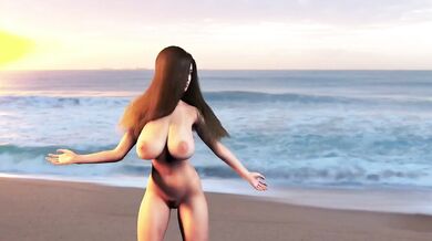 Beach Babe Eileen's Public Nudity & Sexy Dance Show