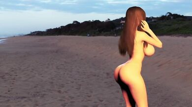 Beach Babe Eileen's Public Nudity & Sexy Dance Show