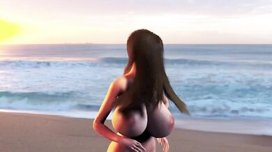 Beach Babe Eileen's Public Nudity & Sexy Dance Show