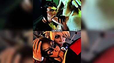 Batgirl's Kinky Three-Way with Two Feline Beauties (WIS)