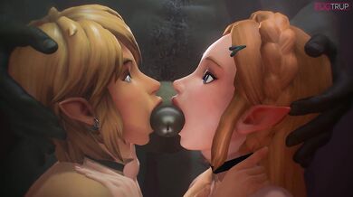 Rimming and Anal Threesome with Femboys Link and Cloud (PMV/HMV)