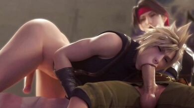 Rimming and Anal Threesome with Femboys Link and Cloud (PMV/HMV)