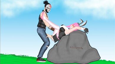 Gangbanged by a Crew of Rabbit-Eared Rapists in 'Free Fire Hentai' (GenzoX)