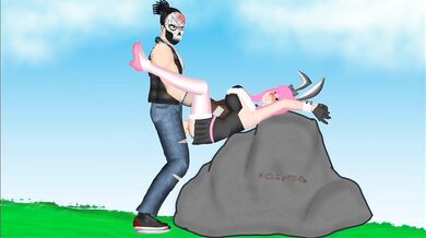 Gangbanged by a Crew of Rabbit-Eared Rapists in 'Free Fire Hentai' (GenzoX)