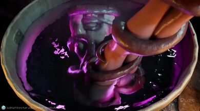 Slurping tentacles fill her soaking wet in the 'Awakening' Part 2