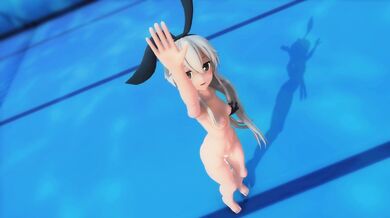 Shimakaze's Deep Blue Town Drenched in Dreamy Cumshots
