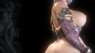 Ivy's Creamy Throat Gets Stretched by Soul Edge Swordsman's Raging Spear in Fetish-Fueled Battle of Wills and Bodies