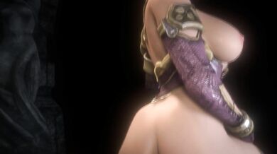 Ivy's Creamy Throat Gets Stretched by Soul Edge Swordsman's Raging Spear in Fetish-Fueled Battle of Wills and Bodies