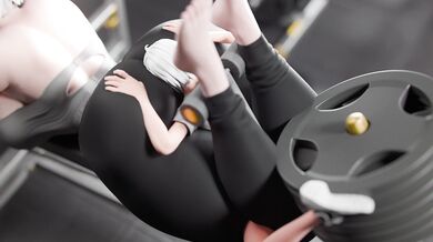 Big Bad Bullies at the Gym Get Dominated by the Little Blonde Bombshell, Babe in Barely-There Outfit