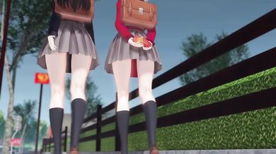 Chisato and Takina's Undead Love: A Zombie Valentine's Day Fuck Fest