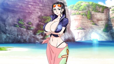 Tiny Nico Robin Fucks Herself in 4K!