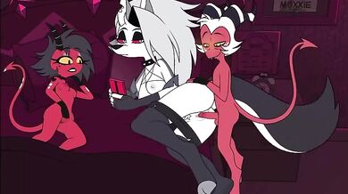 Unleashing Loona's Anal Fury with Moxxie the Sneaky Elf