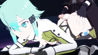 Getting Off with Sinon's Tight Butthole