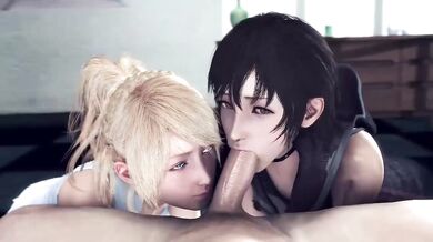 Double Dick Delivery: A Lesbian's First Time with Two Dudes