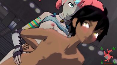 Neon Kitty's Gangbang Adventure with the Big Bad Wolf