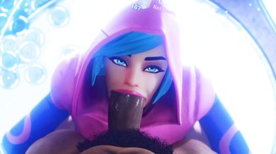 Iris' Mouthful of Black Dick