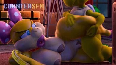 Super-hot Wendy Koopa goes down on a hard and thick cock in this explosive hentai porn!
