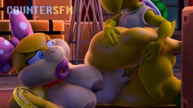 Super-hot Wendy Koopa goes down on a hard and thick cock in this explosive hentai porn!