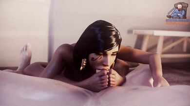 Pharah Gets Her Toes Sucked While Getting Fucked - Batyastudio